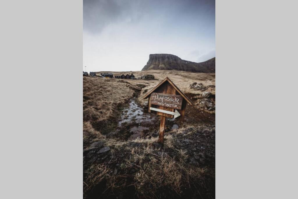 Mulafossur Cottage No 4 By Famous Waterfall In Gasadalur Exterior foto